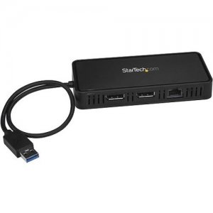 StarTech.com USB to Dual DisplayPort Mini Docking Station - Dual 4K 60Hz - GbE - USB 3.0 USBA2DPGB