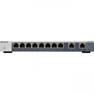 Netgear 8-Port Gigabit Switches with 10-Gigabit/Multi-Gigabit Uplinks GS110MX-100NAS GS110MX