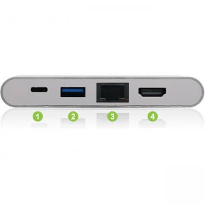 Iogear USB-C 4-in-1 4K Multiport Adapter GUH3C3PD