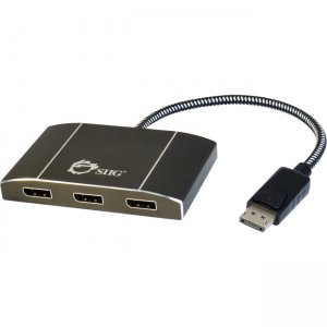 SIIG DisplayPort 1.2 to 3-Port DisplayPort MST Splitter CE-DP0D12-S1