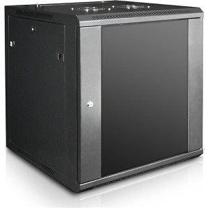 Claytek 15U 600mm Depth Wallmount Server Cabinet with 1U 24-port Cat6 Patch Panel WM1560-PP24C6