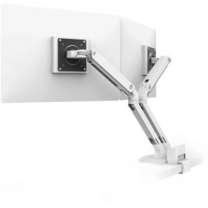 Ergotron Desk Dual Monitor Arm with Top Mount C-Clamp 45-530-216 MXV