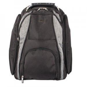 STEBCO Matt BackPack, 13" x 4" x 18", Polyester, Black/Gray BUGBKP113 BKP113-BLACK/GREY