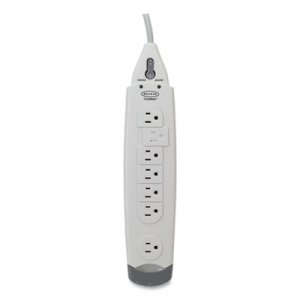 Belkin SurgeMaster Home Series Surge Protector, 7 Outlets, 6 ft Cord, 1045 J, White BLKF9H71006 F9H710-06