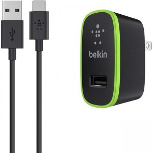 Belkin USB-C to USB-A Cable with Universal Home Charger F7U001TT06-BLK