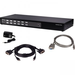 Connectpro UD-112+KIT - 12-Port USB DVI KVM Switch w/ DDM & Multi-Hotkey UD-112-PLUS-KIT-10 UD