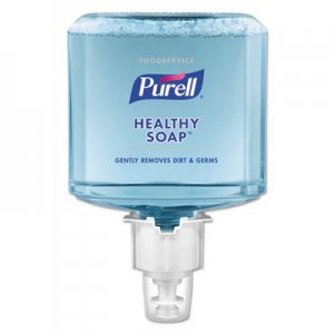 PURELL Foodservice HEALTHY SOAP Gentle Foam, 1200 mL, For ES6 Dispensers, 2/CT GOJ647602 6476-02