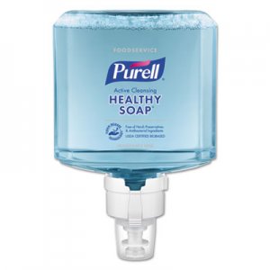 PURELL Foodservice HEALTHY SOAP Active Cleansing Fragrance-Free Foam ES8 Refill, 2/CT GOJ778402 7784-02