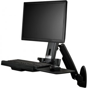 StarTech.com Wall-Mounted Sit-Stand Desk - Single Monitor WALLSTS1