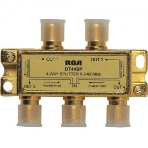 RCA 4 - Way 2.4 Ghz Splitter Bi-Directional DH44SPF