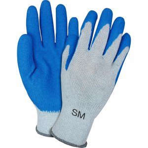 Safety Zone Blue/Gray Coated Knit Gloves GRSL-SM SZNGRSLSM