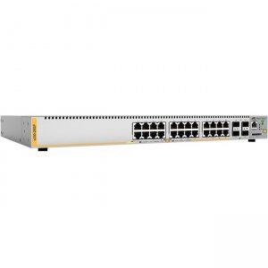 Allied Telesis L3 Switch with 24 x 10/100/1000T PoE Ports and 4 x 100/1000X SFP Ports AT