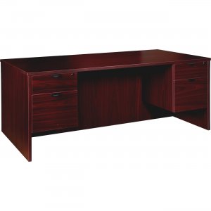 Lorell Prominence Mahogany Laminate Office Suite PD3672QDPMY LLRPD3672QDPMY