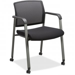Lorell Mesh Back Guest Chairs with Casters 30953 LLR30953