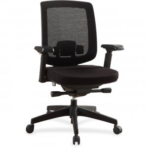 Lorell Mid-Back Mesh Chair w/Adjustable Arms 42173 LLR42173