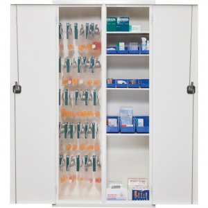 FireKing Key Lock Medical Storage Cabinet 72MSCRWT FIR72MSCRWT