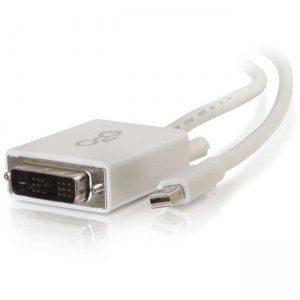 C2G 3ft Mini DisplayPort to DVI Cable - Single Link DVI-D Adapter - White 54337