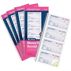 Adams Spiral 2-part Money/Rent Receipt Book SC1152PK ABFSC1152PK