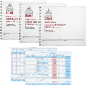 Dome Check And Deposit Register 210BD DOM210BD