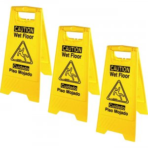 Genuine Joe Universal Graphic Wet Floor Sign 85117BD GJO85117BD