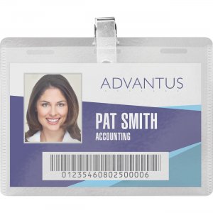 Advantus DIY Clip-style Name Badge Kit 97027 AVT97027