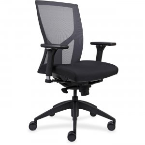 Lorell High-Back Mesh Chairs w/Fabric Seat 83109 LLR83109