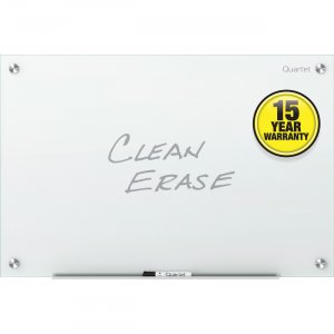 Quartet Infinity Glass Dry-Erase Board, 24" x 18", White Surface, Frameless G2418NMW QRTG2418NMW