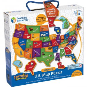 Learning Resources Magnetic US Map Puzzle LER7714 LRNLER7714