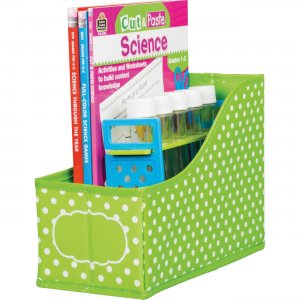 Teacher Created Resources Lime Polka Dots Book Bin 20785 TCR20785