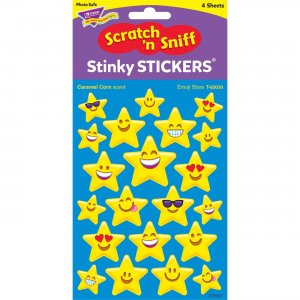 TREND Emoji Stars Stinky Stickers - Caramel Corn 83030 TEP83030