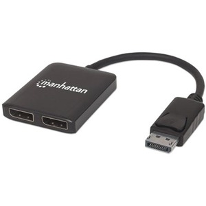 Manhattan DisplayPort to 2-Port DisplayPort Splitter Hub with MST 207768