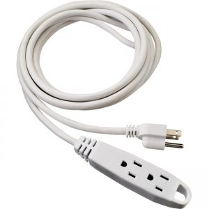 V7 12-Foot Power Extension Cord - White PWC0312-WHT