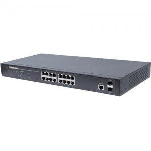Intellinet 16-Port Gigabit Ethernet PoE+ Web-Managed Switch with 2 SFP Ports 561198