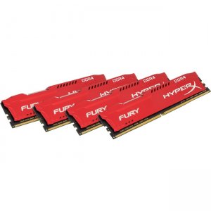 Kingston FURY Memory Red - 64GB Kit*(4x16GB) - DDR4 2933MHz CL17 DIMM HX429C17FRK4/64