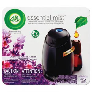 Air Wick Essential Mist Starter Kit, Lavender and Almond Blossom, 0.67 oz RAC98576KT 62338-98576