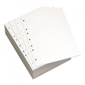 Domtar Custom Cut-Sheet Copy Paper, 20 lb, 8 1/2 x 11, White, 7-Hole, 500 sheets/RM DMR851271