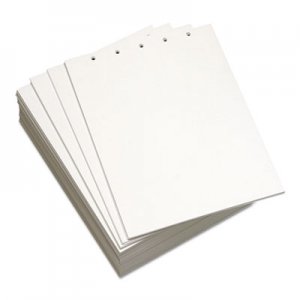 Domtar Custom Cut-Sheet Copy Paper, 20 lb, 8 1/2 x 11, White, 5-Hole Top, 500 sheets/RM