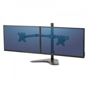 Fellowes Professional Series Freestanding Dual Horizontal Monitor Arm,Up to 32"/17 lbs FEL8043701 8043701