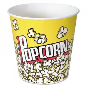 Dart Paper Popcorn Bucket, 85 oz, Popcorn Design, 15/Pack SCCVP85 SCC VP85