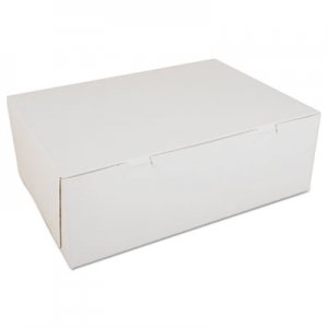 SCT Non-Window Bakery Boxes, Paperboard, 14 1/2w x 10 1/2d x 5h, White, 100/Carton SCH1005 SCH