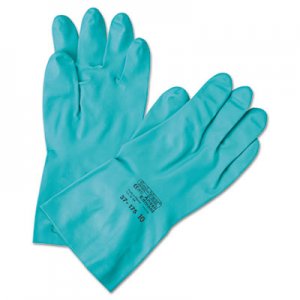 AnsellPro Sol-Vex Sandpatch-Grip Nitrile Gloves, Green, Size 7 ANS371857 102943