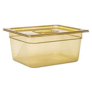 Rubbermaid Commercial Hot Food Pan, 9 1/3qt, 10 3/8w x 12 4/5d x 6h, Amber RCP225PAMB FG225P00AMBR