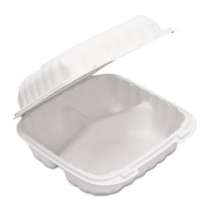 Pactiv EarthChoice SmartLock Hinged Lid Containers, White, 22 oz, 200/Carton PCTYCN80803 YCN808030000