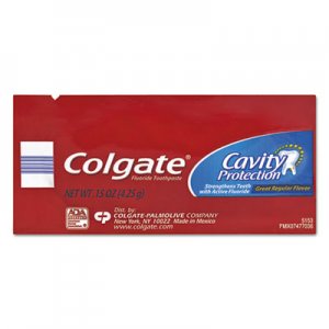 Colgate Cavity Protection Toothpaste, Regular Flavor, 0.15 oz Tube, 1000/Carton CPC50130 50130