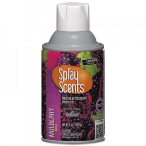 Chase Products SPRAYScents Metered Air Freshener Refill, Mulberry, 7oz, Aerosol, 12/Carton CHP5169 5169