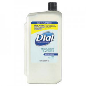 Dial Professional Antimicrobial Soap with Moisturizers, 1-Liter Refill, 8/CT DIA84029 DIA 84029