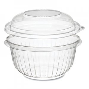 Dart PresentaBowls Bowl/Lid Combo-Paks, 16oz, Clear, Dome Lid, 63/Pack, 4 Packs/CT DCCC16BCD C16BCD