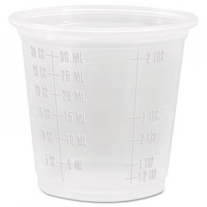 Dart Conex Complements Graduated Plastic Portion Cups, 1.25oz, Translucent, 2500/CT DCC125PCG DCC 125PCG