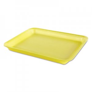 Genpak Processor/Heavy Supermarket Tray, Yellow, 10-1/2x8-1/4x1-1/8, 100/Bag, 4/CT GNPTR08PYL TR08P---2Y