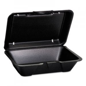 Genpak Hinged-Lid Foam Carryout Containers, Deep, 9 1/4x6 1/2x2 7/8, 100/Bag, 2 Bg/Ctn GNP205003L